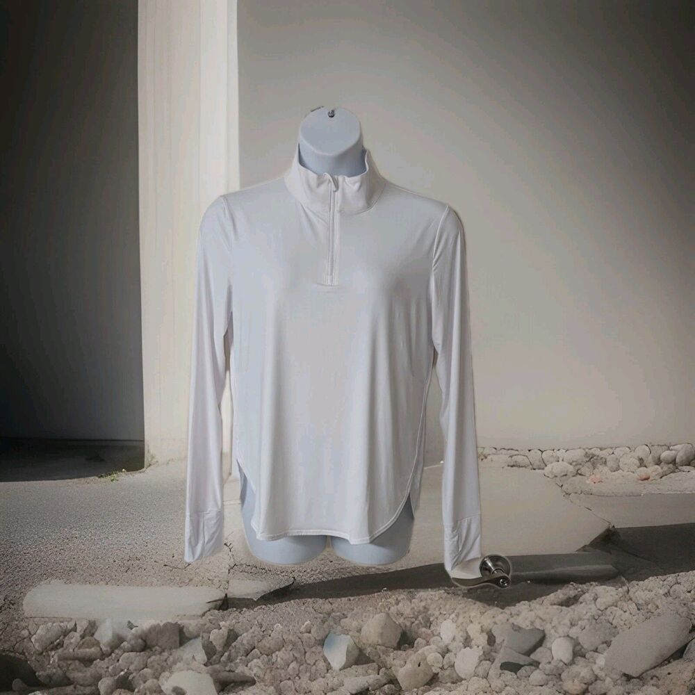 Namatime UPF 50+ Long Sleeve Shirt 1/4 Zip Quick Dry Workout Top Women XL